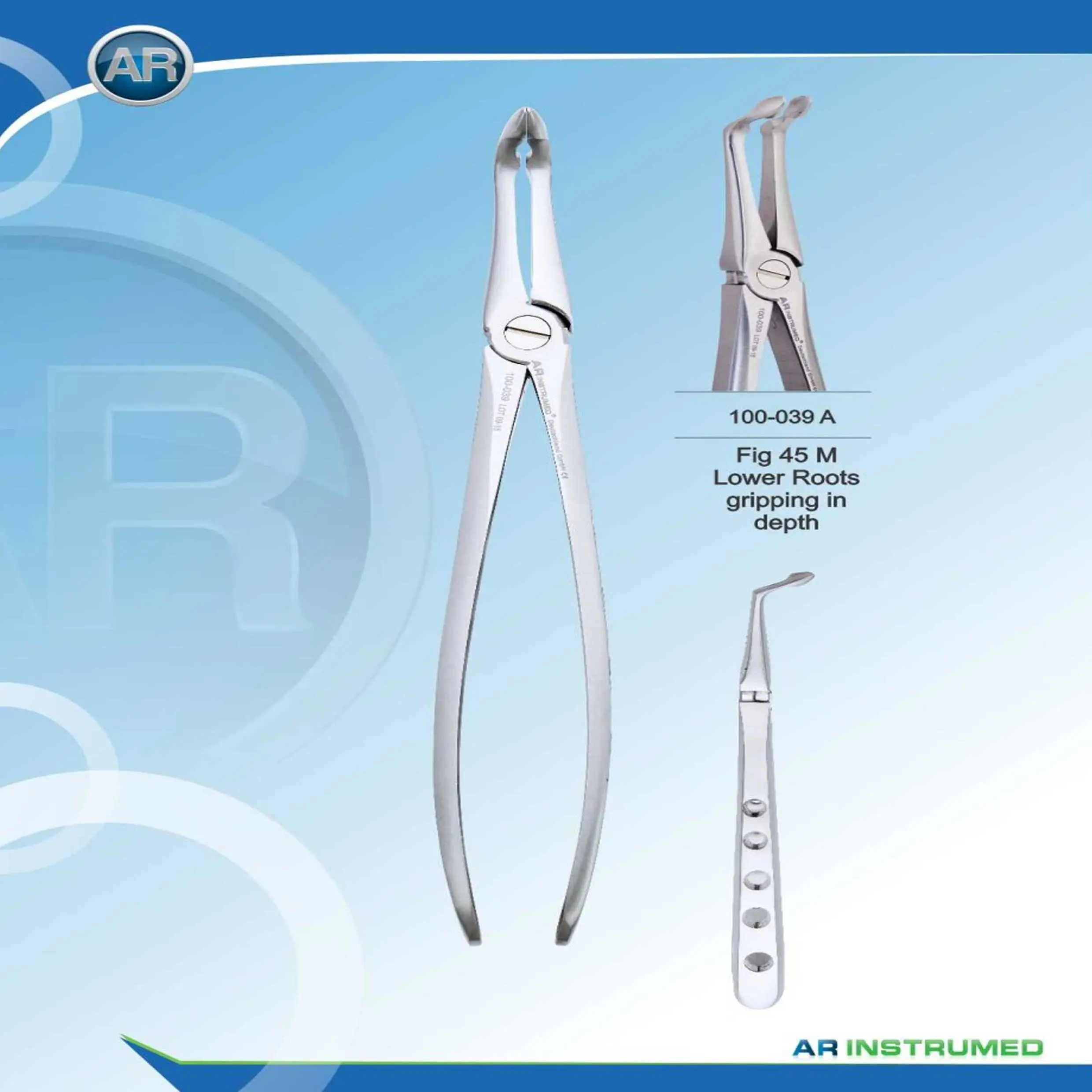 فورسپس ریشه کش پایین دسته سوراخدار (AR Instrumed)