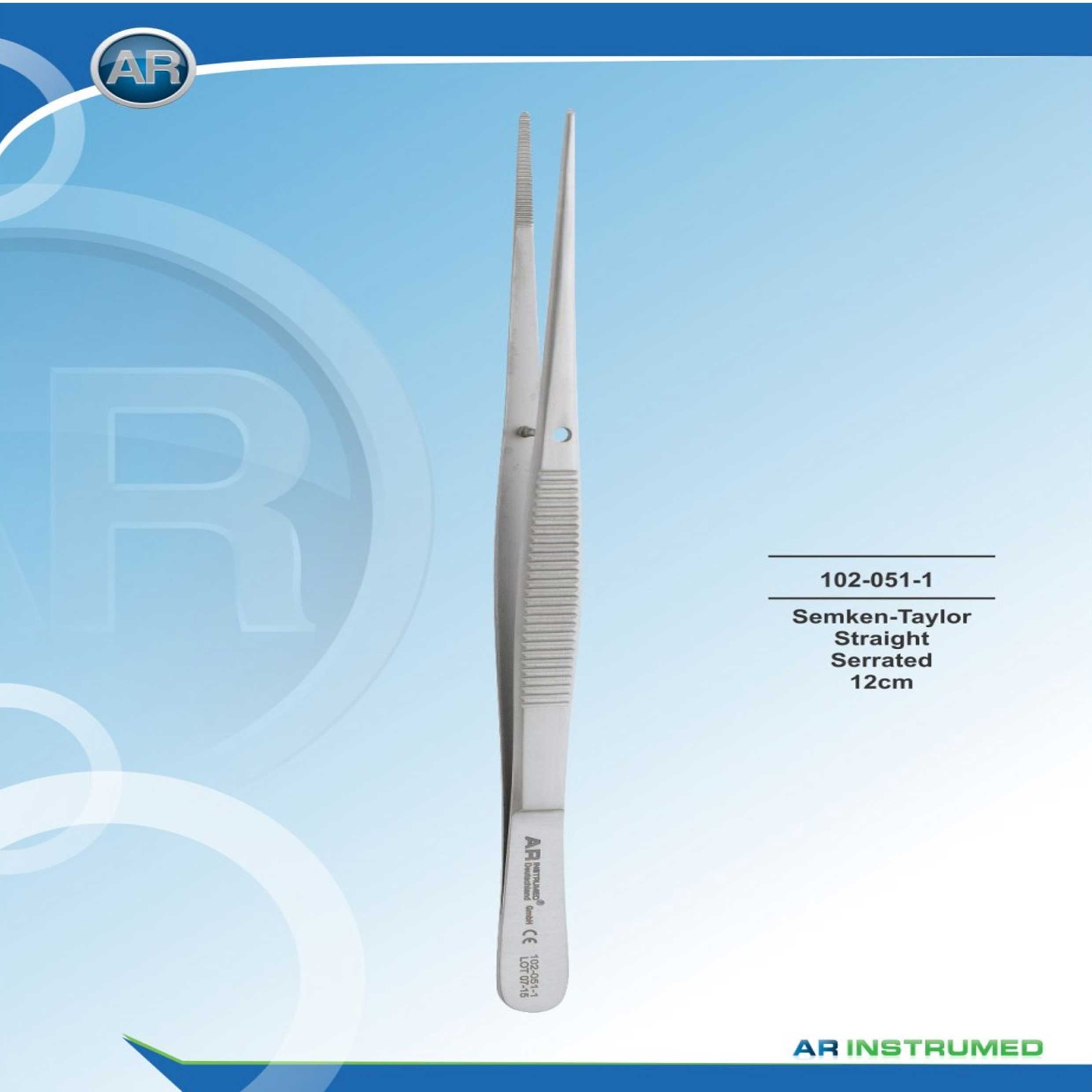 پنس جراحی مستقیم (12cm) - (AR Instrumed)