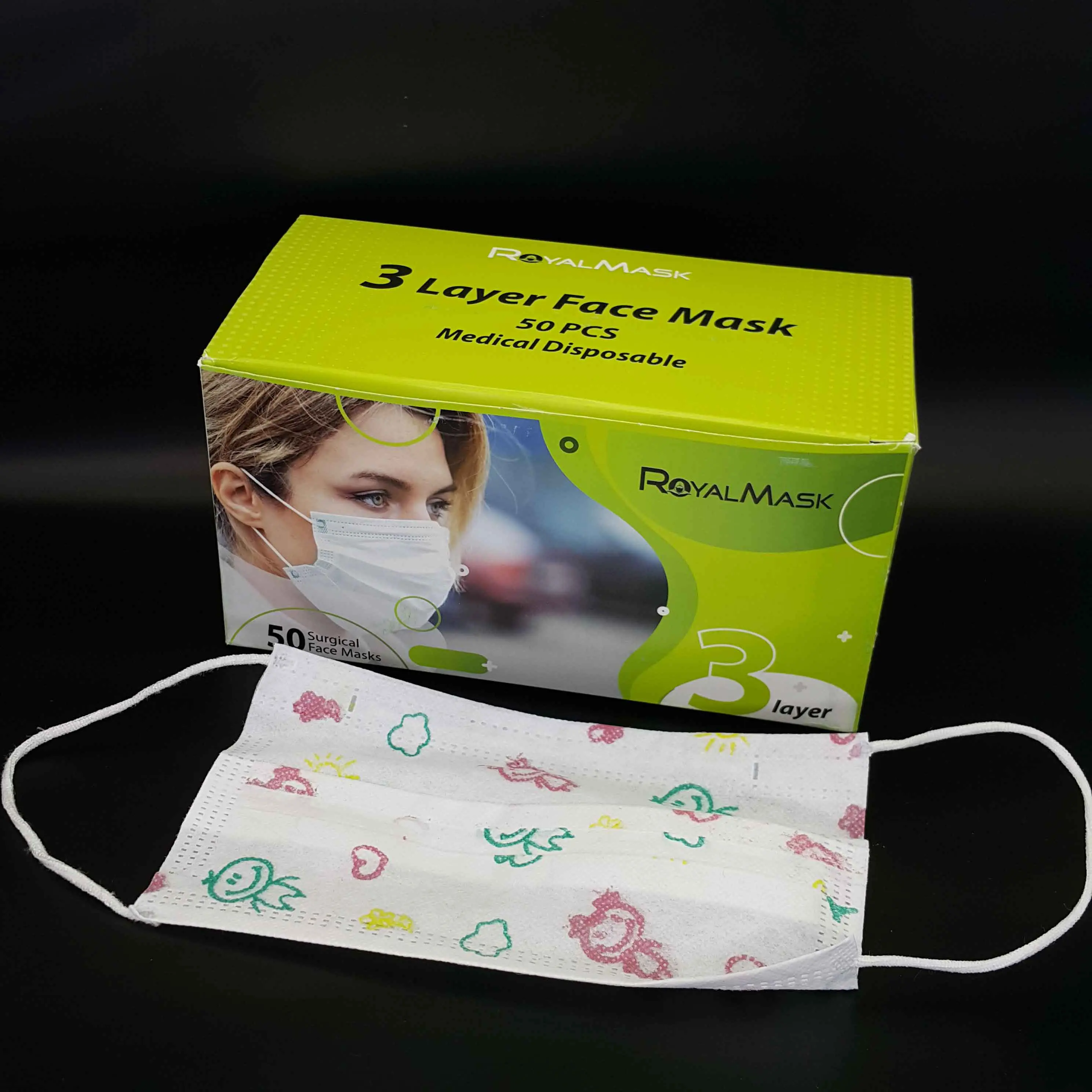 ماسک جراحی بزرگسال سه لایه- رویال - 1