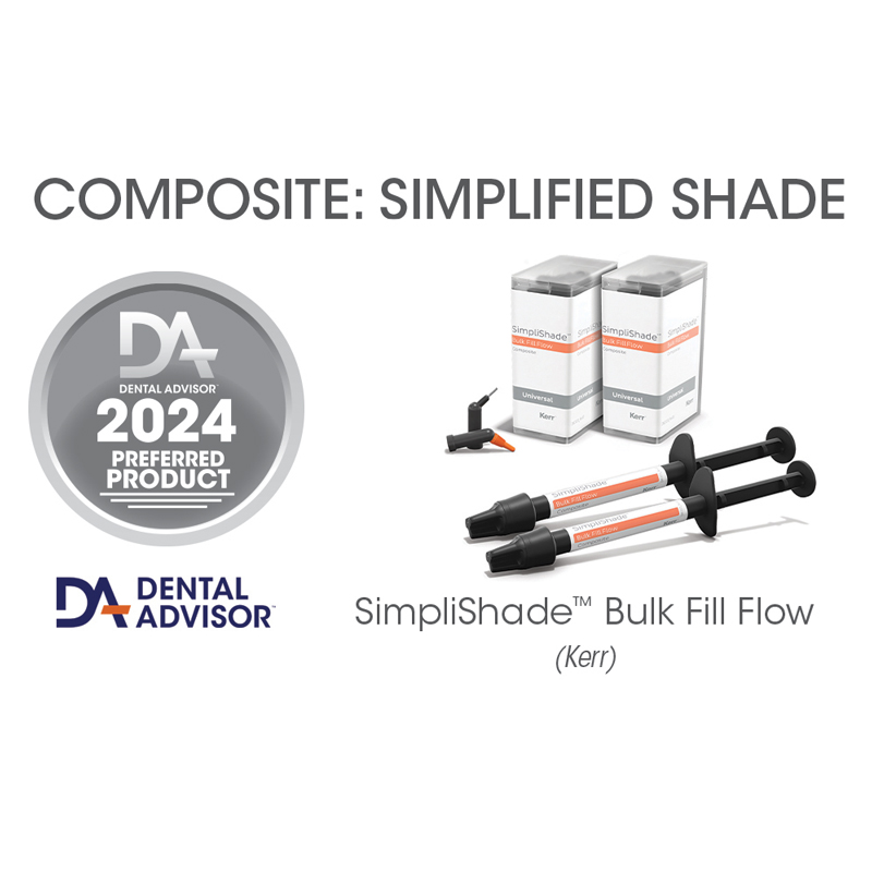 کامپوزیت Simplishade™ Bulk Fill Flow (Dental Advisor)