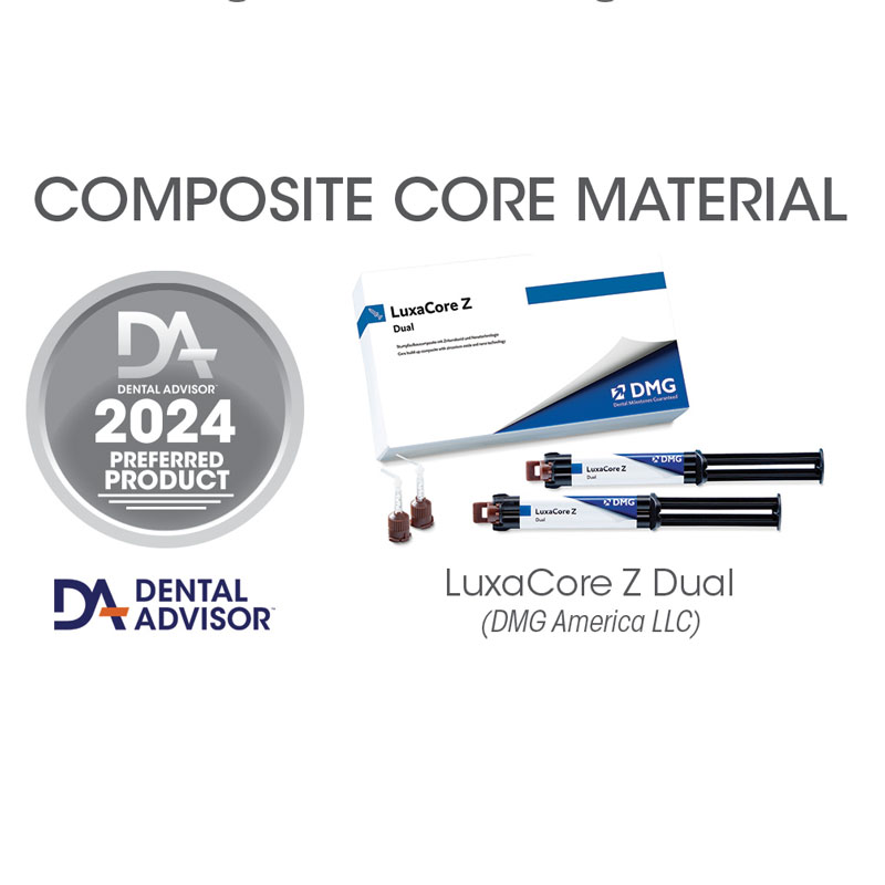 کامپوزیت کور بیلدآپ LuxaCore Z Dual (Dental Advisor)