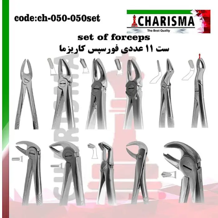 ست فورسپس 11 عددی -کاریزما