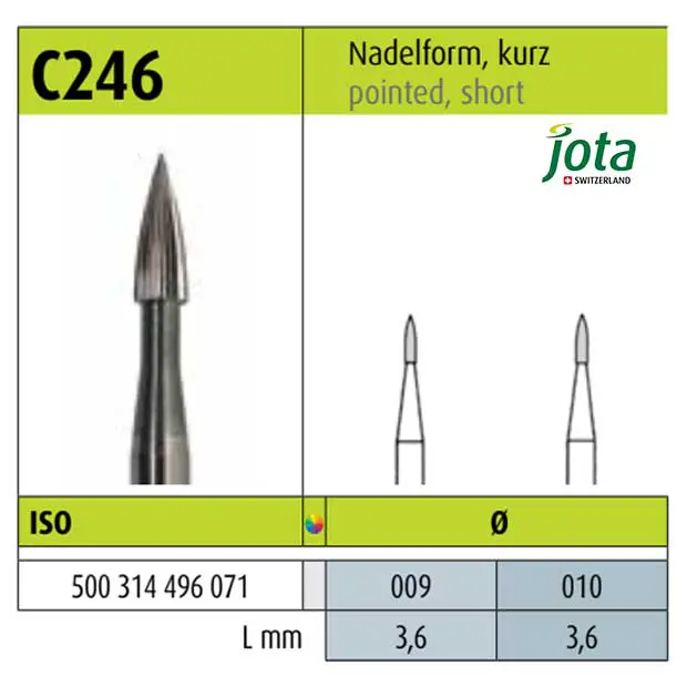 فرز کارباید توربین پرداخت متمرکز کوتاه C246 - جوتا - 2