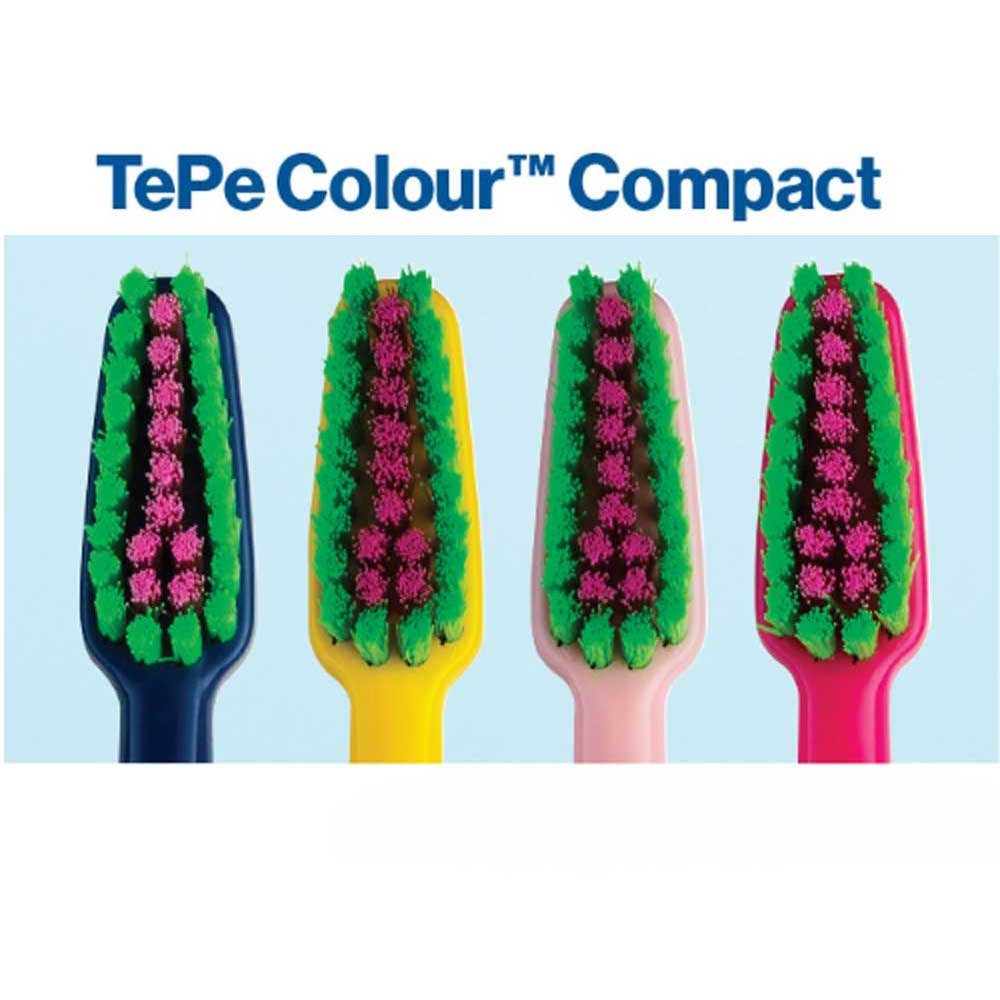 مسواک الیاف رنگی سری کوچک Tepe Colour Campact - 1