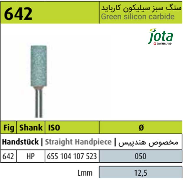 مولت سنگی هندپیس استوانه ای سبز - 642 - جوتا - 2