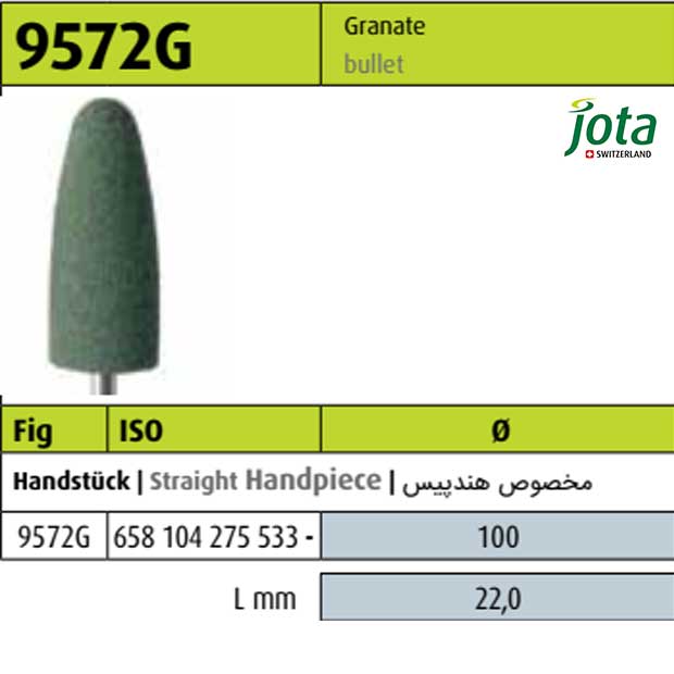 مولت پرداخت آکریل هندپیس فشنگی سبز - 9572G - جوتا - 2