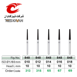 فرز الماسی مخروطی با انتهای گرد848- 10(تیزکاوان) - 2