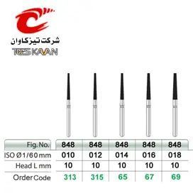فرز الماسی توربین مخروطی ته صاف 848- 10- تیزکاوان - 2
