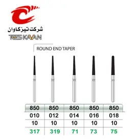 فرز الماسی توربین مخروطی با انتهای گرد850- 10- تیزکاوان - 2