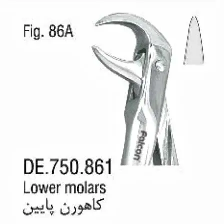 فورسپس ساده کاهورن پایین- فالکن