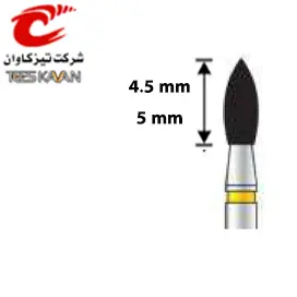 فرز الماسی توربین پالیش کامپوزیت غنچه ای تیز- تیزکاوان