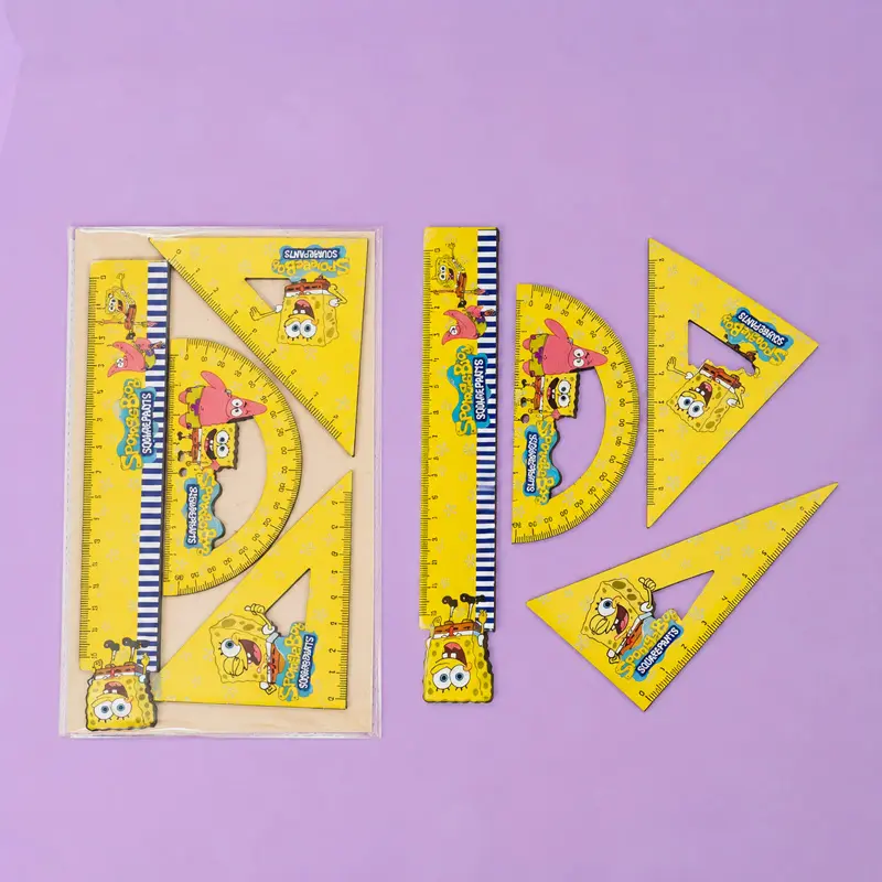 ست خط کش 4 عددی باب اسفنجی💛