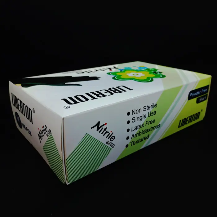 دستکش نیتریل مشکی Liberton - 3