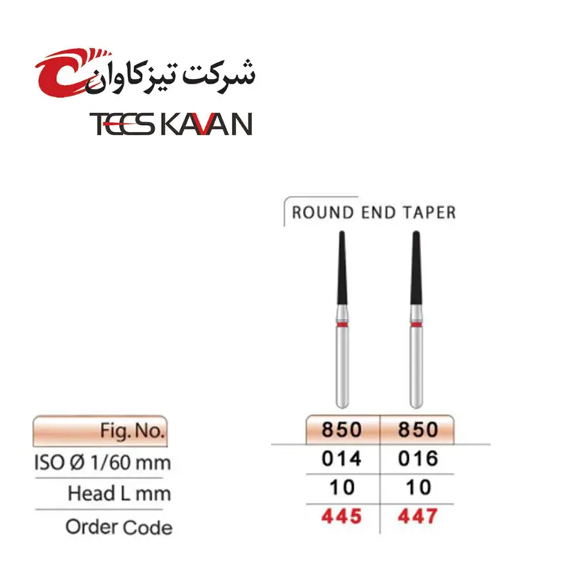 فرز الماسی توربین پرداخت روکش مخروطی با انتهای گرد-10- تیزکاوان - 2