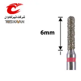 فرز الماسی توربین پرداخت روکش استوانه ای با انتهای گرد -6- تیزکاوان