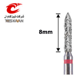فرز الماسی کانتور روکش استوانه ای با انتهای مخروطی قرمز-8