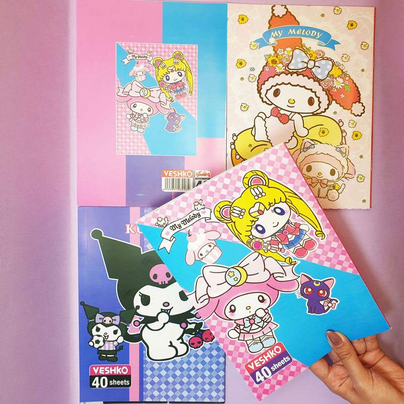 دفتر نقاشی سانریو 40 برگ📚