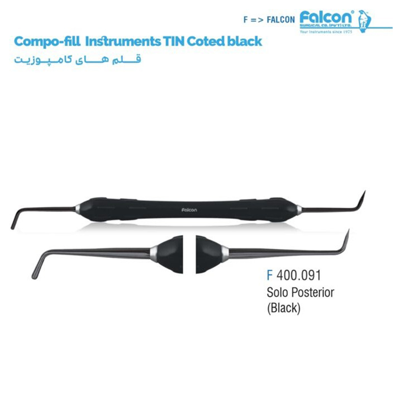 قلم کامپوزیت طرح LM سولو خلفی مشکی فالکن - 1