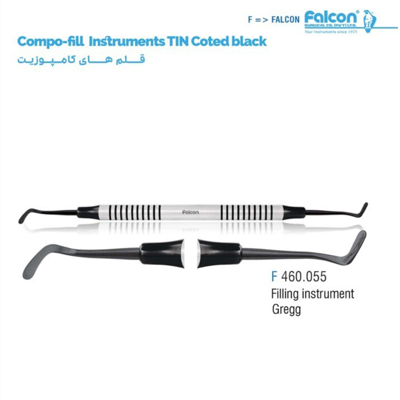 قلم کامپوزیت فیلینگ تیتانیومی مشکی Gregg فالکن