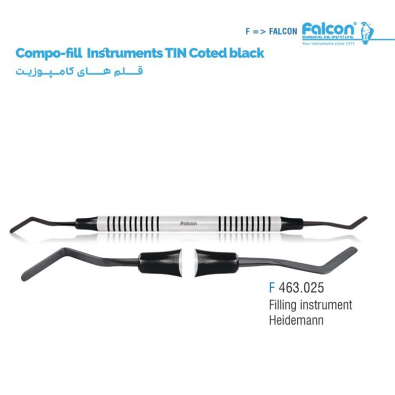 قلم کامپوزیت فیلینگ تیتانیومی مشکی هایدرمن فالکن - 2