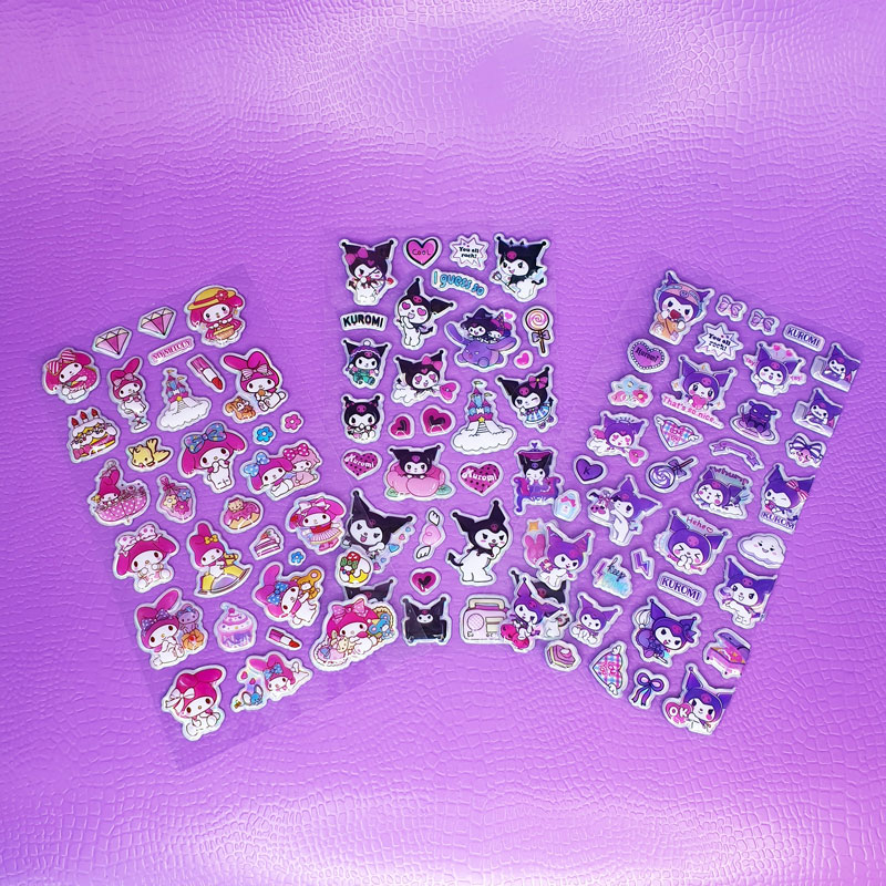 استیکر سانریو برجسته کارتی طرح جور🌸💜 - 5
