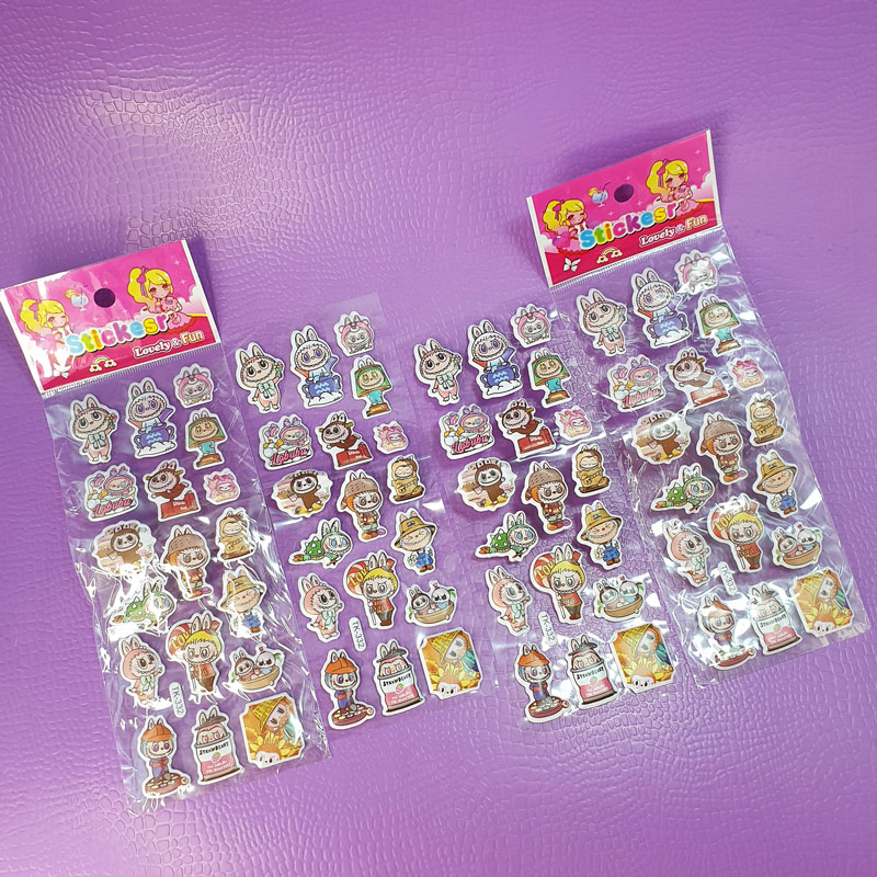 استیکر ورقی برجسته کوچک لبوبو - 2