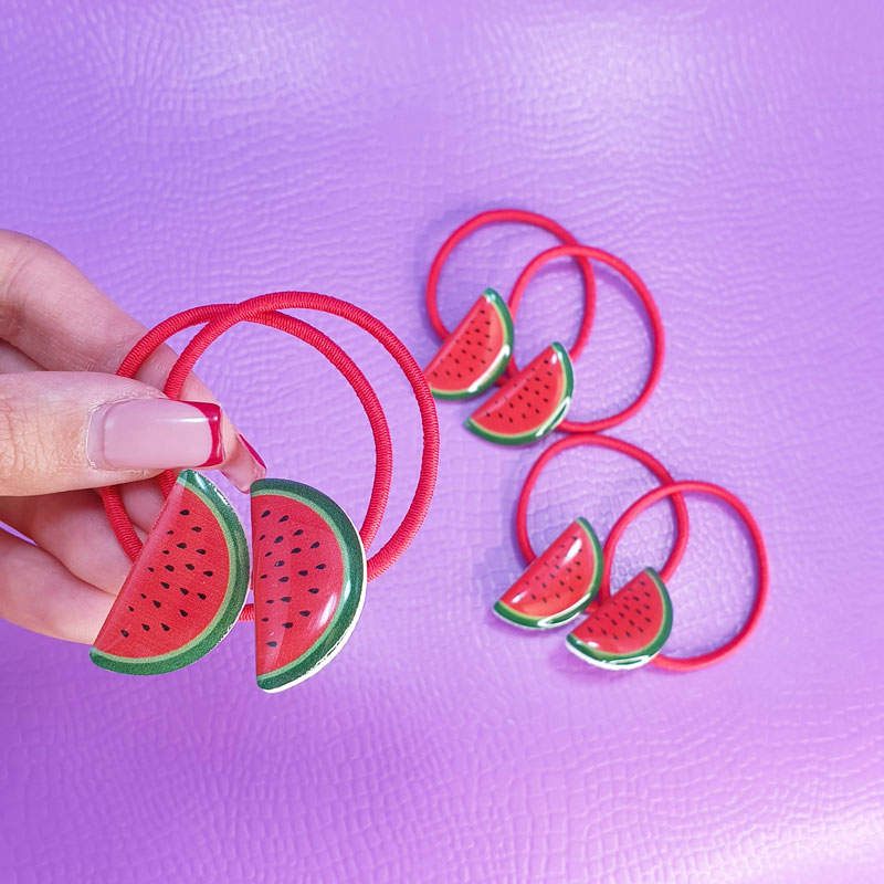 کش مو هندوانه یلدایی روکارتی (2 عددی)🍉 - 2