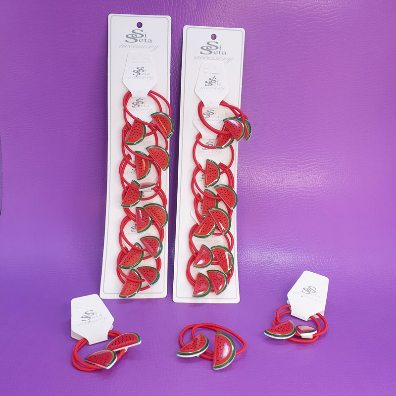 کش مو هندوانه یلدایی روکارتی (2 عددی)🍉 - 3