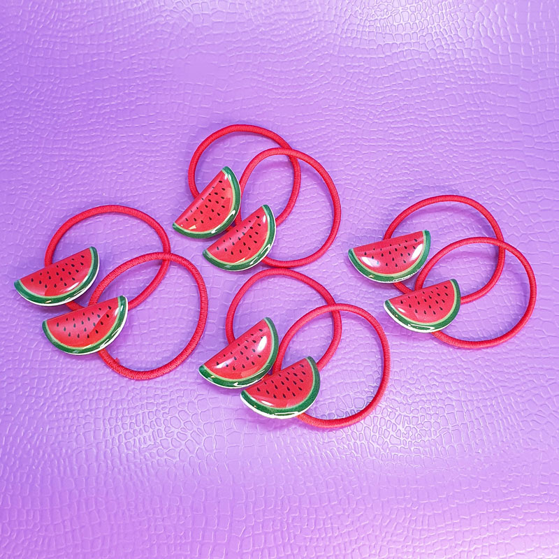 کش مو هندوانه یلدایی روکارتی (2 عددی)🍉 - 4