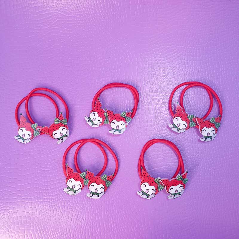 کش مو کرومی یلدایی روکارتی (2 عددی)💞❤️ - 4