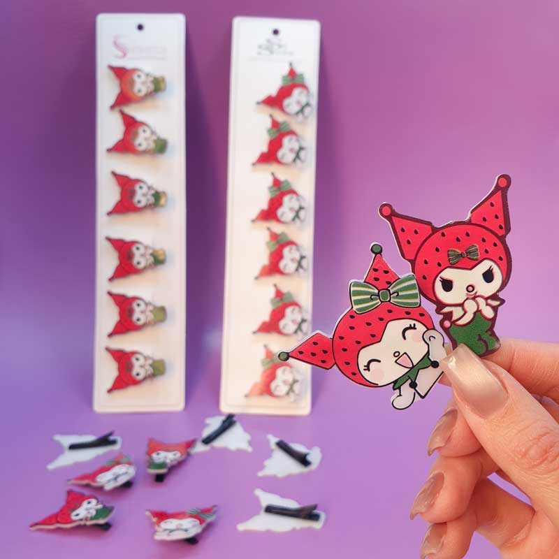 گیره انبری پیکسل دار سانریو یلدایی💜❤️