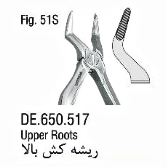 فورسپس اطفال فنردار ریشه کش بالا- فالکن