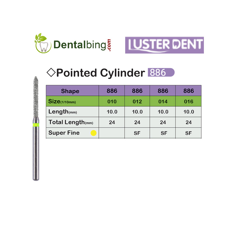 فرز الماسی پالیش توربین استوانه ای نوک تیز-886 لاستردنت - 2