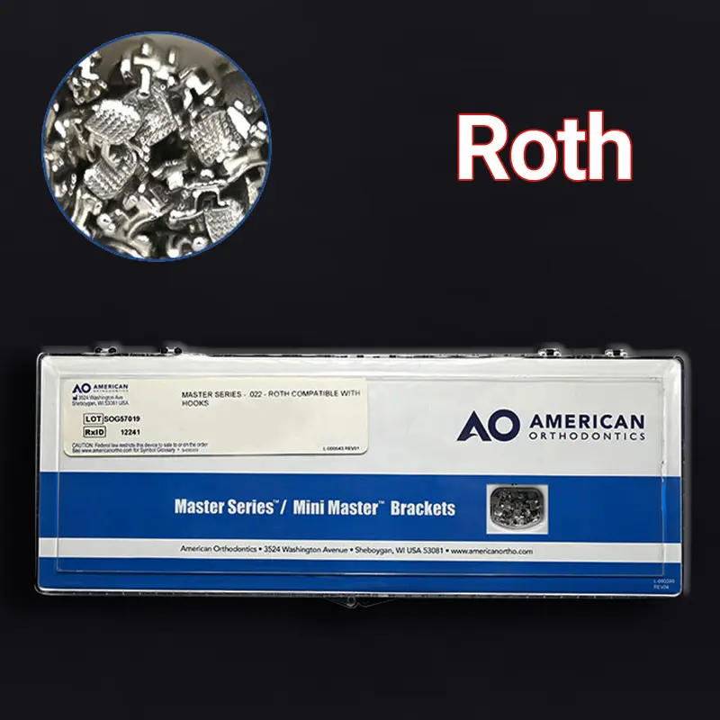 کیت براکت فلزی ۵۰ کیسی Roth سری Master امریکن ارتو کیت براکت فلزی 50 کیسی Roth سری Master امریکن ارتو