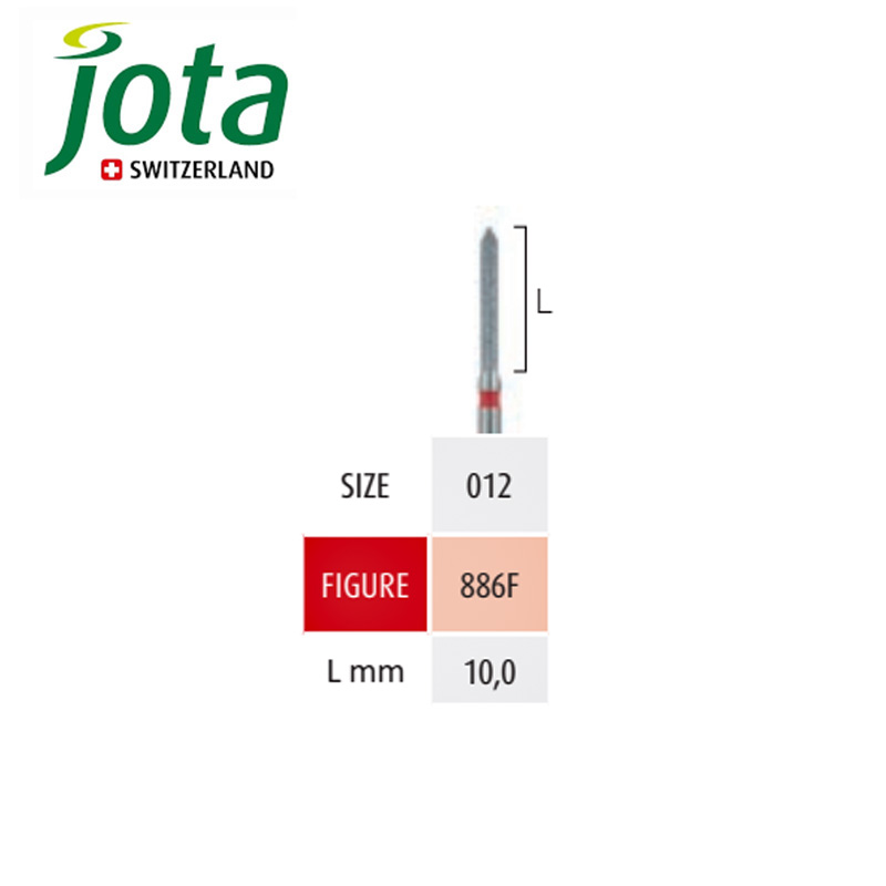 فرز الماسی پرداخت توربین استوانه ای با انتهای مخروطی تیز - 10 جوتا