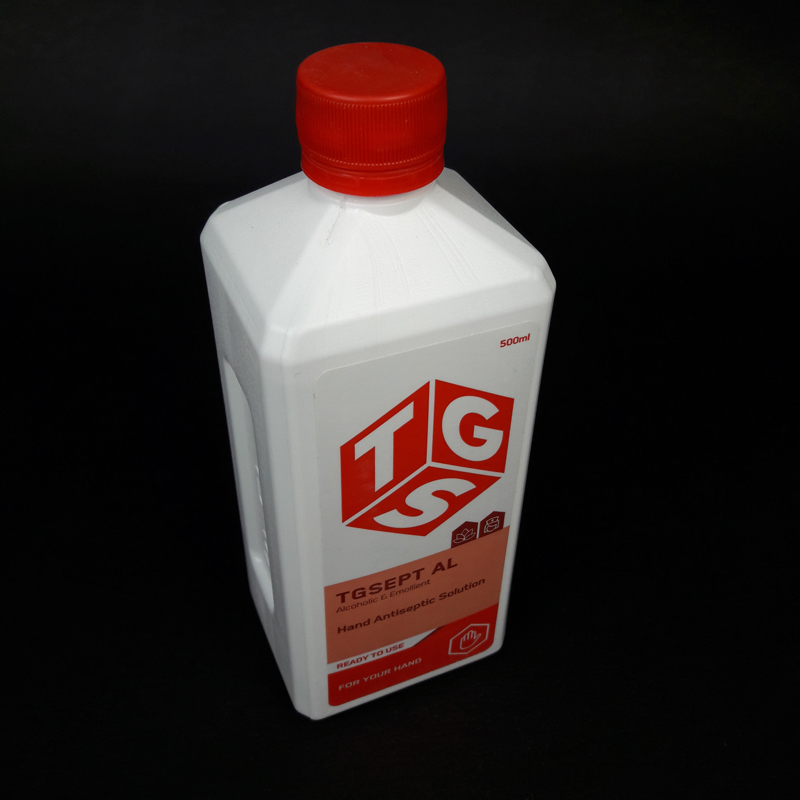 محلول ضدعفونی کننده الکلی دست تی جی اس - 500 میلی لیتر - 4
