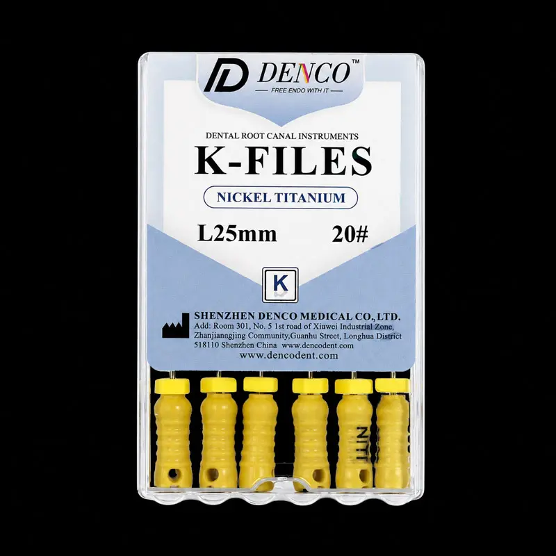 کا فایل دستی k-file نیکل تیتانیوم طول 25mm- دنکو