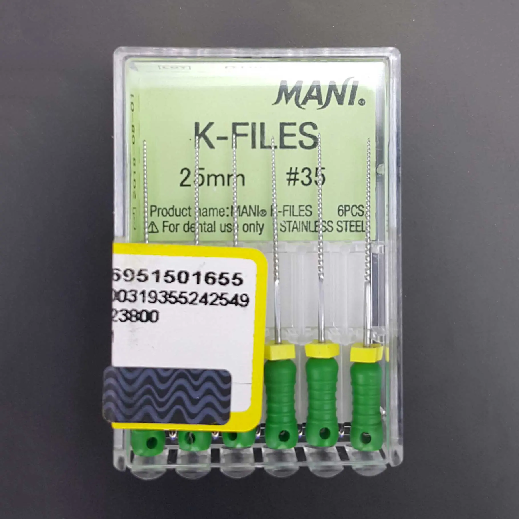 کا فایل دستی k-file استیل طول 25mm مانی اصلی