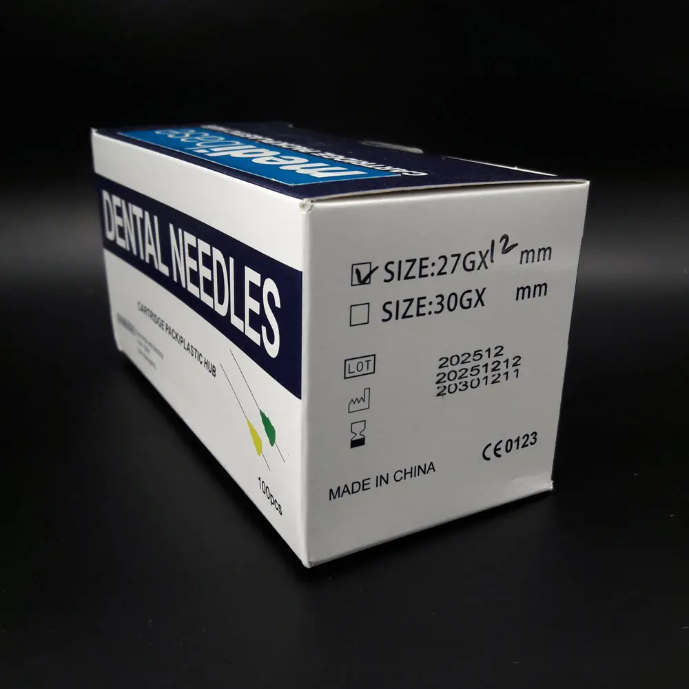 سرسوزن تزریق اینچی گیج 27 طول 12mm دنتال نیدل چین