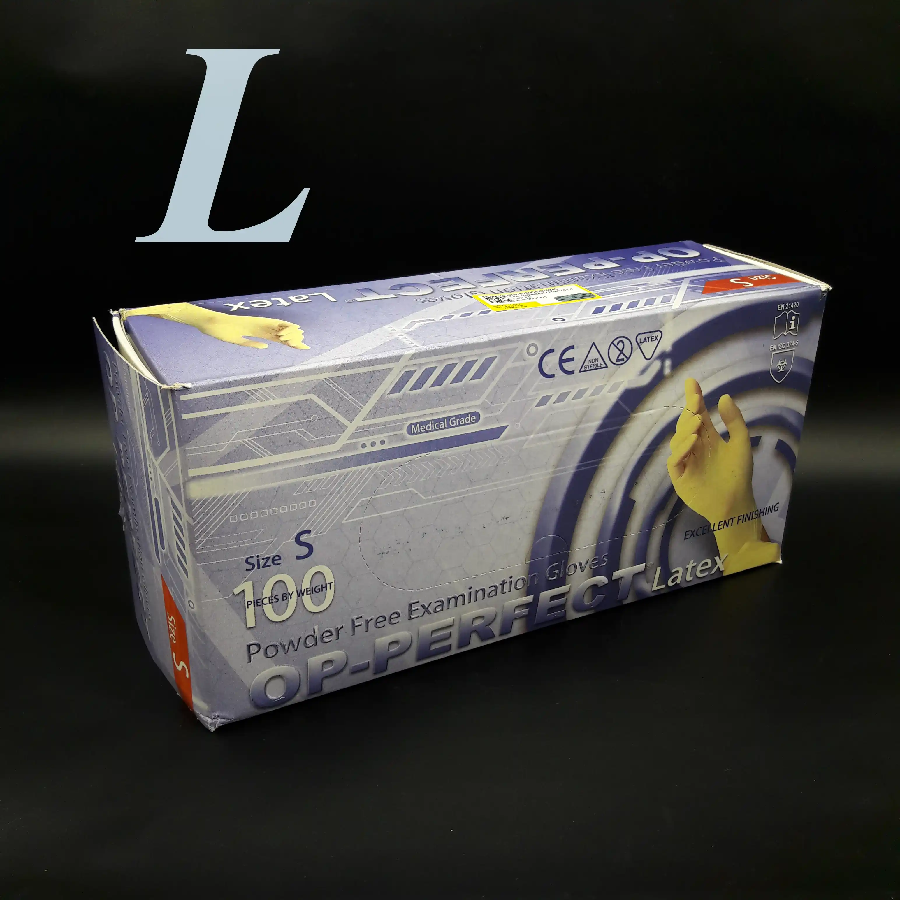 دستکش لاتکس حریر بدون پودر (L) Op-Perfect