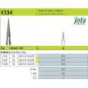 فرز کارباید توربین پرداخت مخروط متمرکز باریک - 6mm - C134 - جوتا - 2