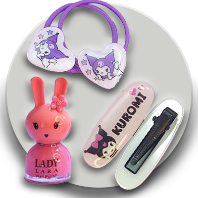 گیره و تل مو - لاک دخترانه